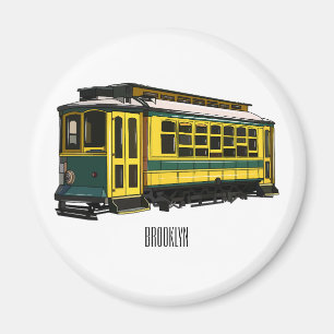 Íman Ilustração de desenho do carrinho de Mata