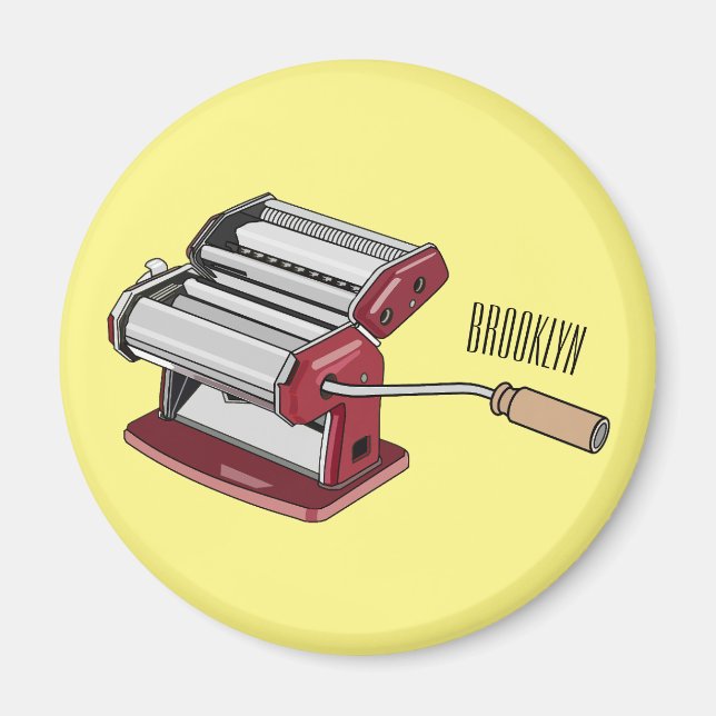 Íman Ilustração de desenho do fabricante de massas (Frente)