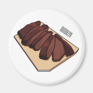 Íman Ilustração de desenho do peito de carne