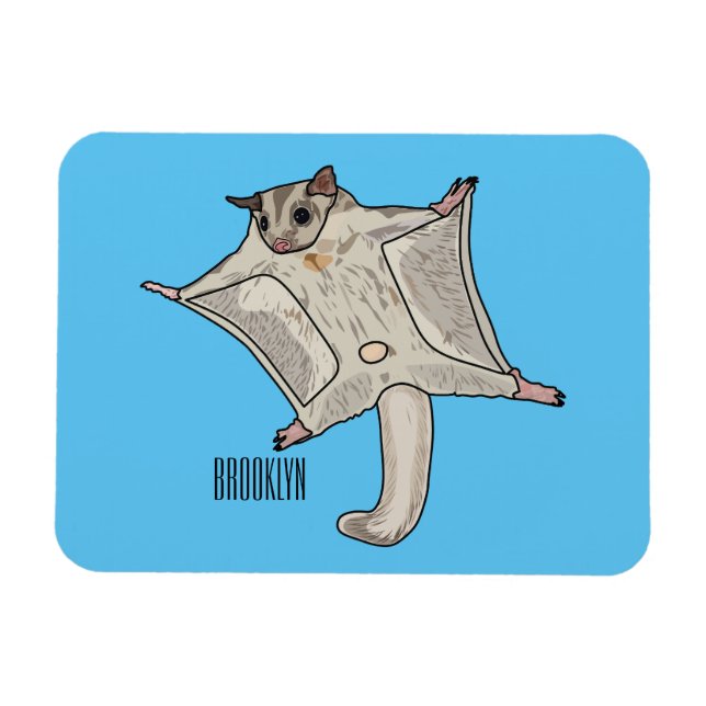 Íman Ilustração de desenho em forma de planador de açúc (Horizontal)