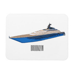 Íman Ilustração de desenho em Yacht