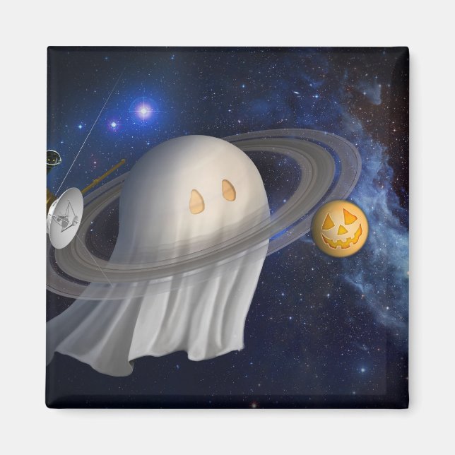 Íman Ilustração de Dia das Bruxas de um artista (Frente)