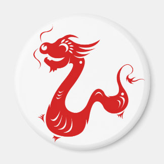 ÍMAN ILUSTRAÇÃO DE DRAGÕES ZODIÁTICOS CHINESES