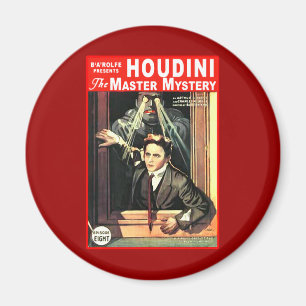 Íman Ilustração de Estilo de Ficção Pulp Harry Houdini