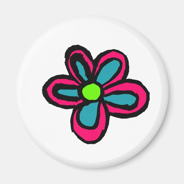 Íman Ilustração de flores (Frente)