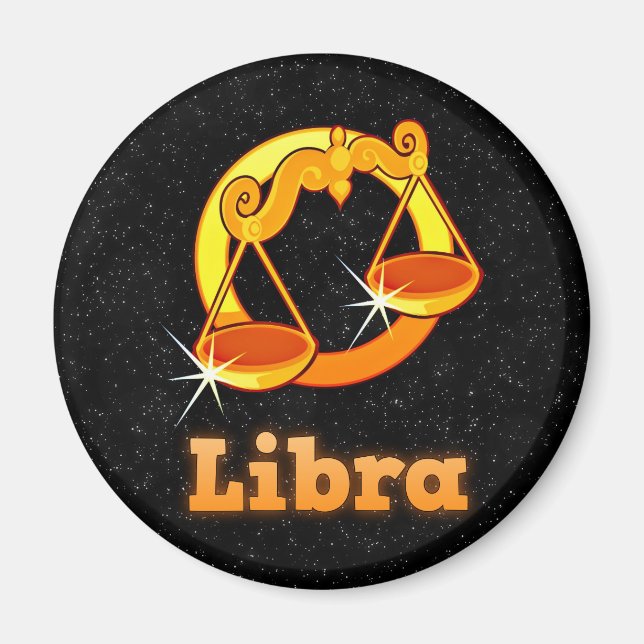 Íman Ilustração de Libra (Frente)