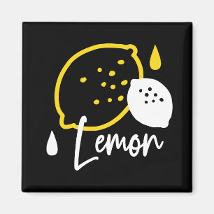 Íman Ilustração de Limão de abstrato - Citrinos frescos