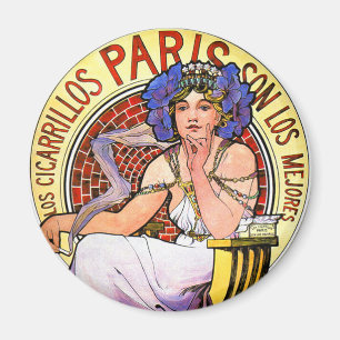 Íman Ilustração de Nouveau da arte de Mucha