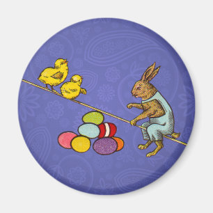 Íman Ilustração de ovos de pintinhos do coelho da Pásco