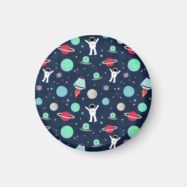 Íman Ilustração de padrão de espaço (Frente)