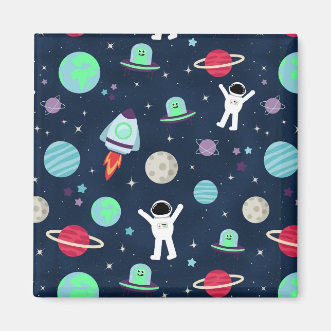 Íman ilustração de padrão espacial (Frente)