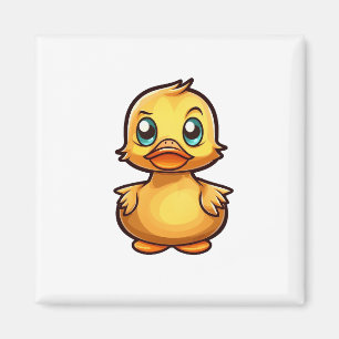 Íman Ilustração de pato de desenho animado