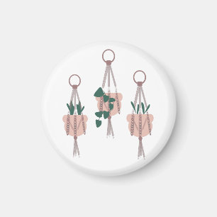 Íman Ilustração de Plantador de Vasos de Plantas Pendur