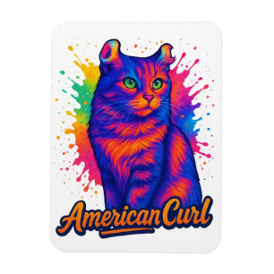 Íman Ilustração de Pop de Arte de Curl Americano Vibran