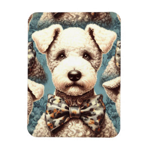 Íman Ilustração de Terrier Bedlington Retro