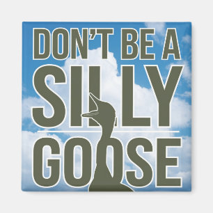 Íman Ilustração de trabalho de arte não seja um ganso B