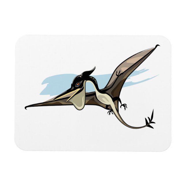 Íman Ilustração De Um Dinossauro Pteranodon. (Horizontal)