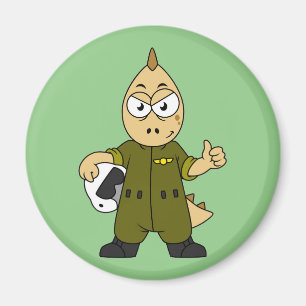 Íman Ilustração De Um Piloto De Jato De Allosaurus.