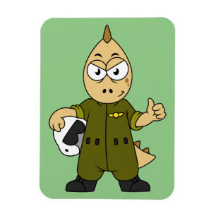 Íman Ilustração De Um Piloto De Jato De Allosaurus.