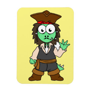Íman Ilustração De Um Pirata De Estegossauro, Jack Spar