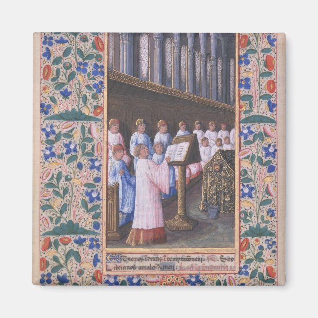 Íman Ilustração de um serviço funerário (Frente)