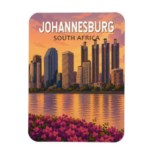 Íman Ilustração de viagem de arte de Joanesburgo África