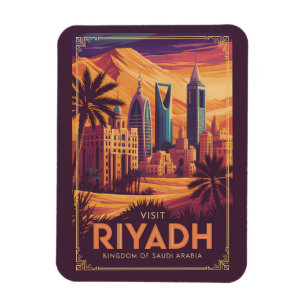 Íman Ilustração de viagem do deserto da Arábia Saudita