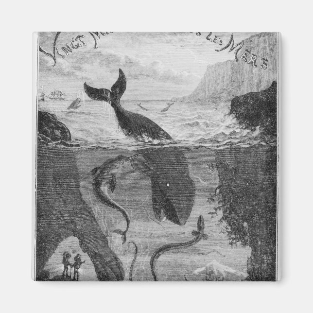 Íman Ilustração do cobrir '20.000 Leagues Sob o Mar' (Frente)