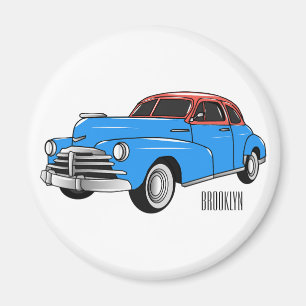 Íman Ilustração do desenho animado Classic car 1948