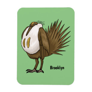 Íman ilustração do desenho animado de aves de garagem d