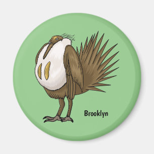 Íman ilustração do desenho animado de aves de garagem d