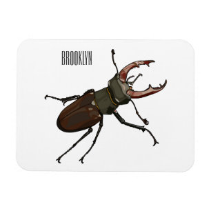 Íman Ilustração do desenho animado do besouro do Stag