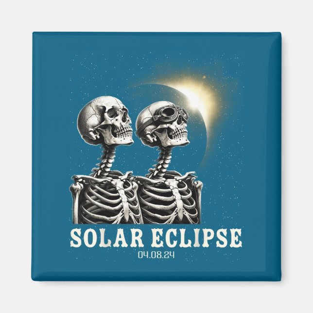 Íman Ilustração do Eclipse Solar Total 04 08 (Frente)