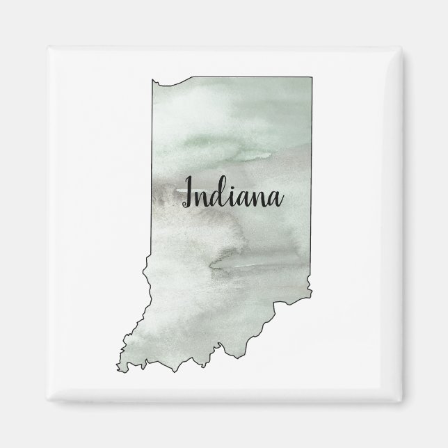 Íman Ilustração do Estado de Indiana (Frente)
