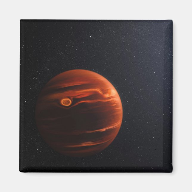 Íman Ilustração Do Exoplaneta Vhs 1256 B E Das Suas Est (Frente)
