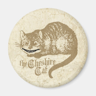 Íman Ilustração do gato de Cheshire do vintage