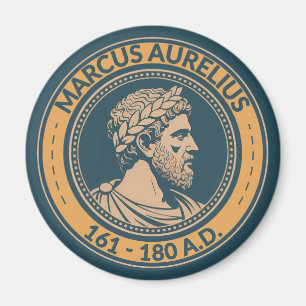 Íman Ilustração do Imperador Romano Marco Aurélio Badge