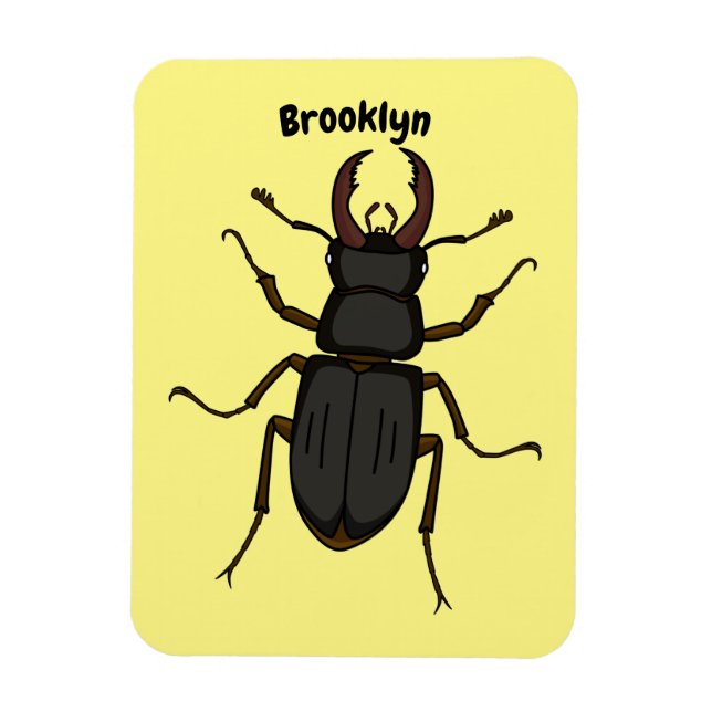 Íman Ilustração do inseto do besouro do Stag (Vertical)