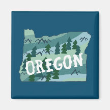 Ilustração do Mapa do Estado do Oregon