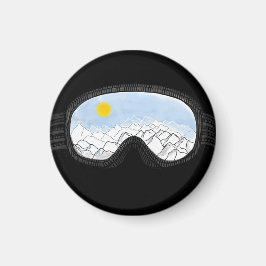 Íman Ilustração do Modo Montanha Ski Goggles