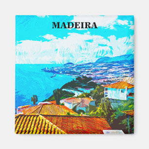 Íman Ilustração do Panorama de Portugal Madeira