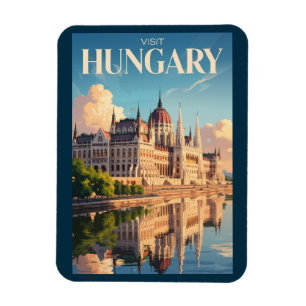 Íman Ilustração do Parlamento da Hungria Arte de Viagem
