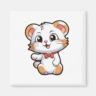 Íman Ilustração do rato de desenho animado
