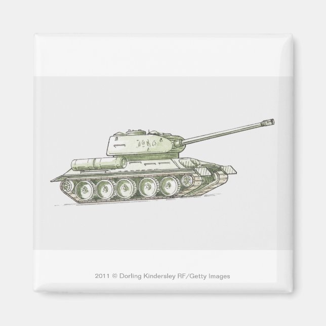 Íman Ilustração do tanque (Frente)