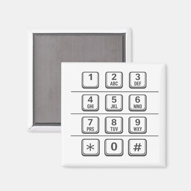 Íman Ilustração do Teclado de Números de Caixa Eletrôni (Front/Back)