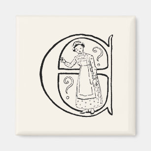 Íman Ilustração do vintage da letra E