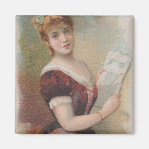 Íman Ilustração Elegante de Dia dos Namorados Antigo, 1
