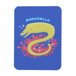 Íman Ilustração engraçada de desenho animado de engu