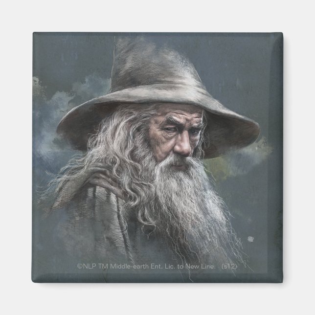 Íman Ilustração Gandalf (Frente)