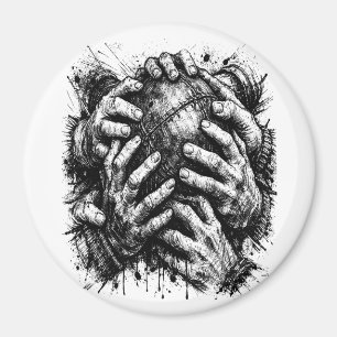 Íman Ilustração Orkney Dark Art Ink – Mãos que Agarram